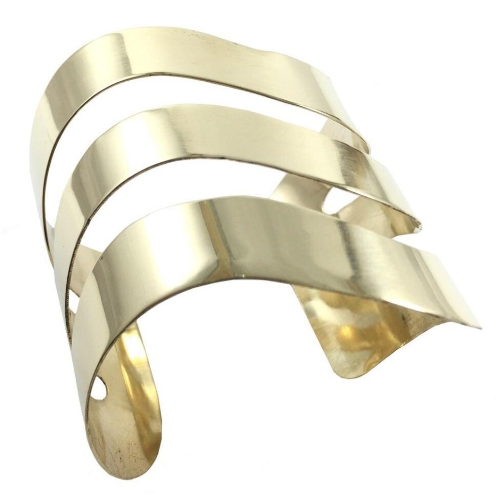 Brass Waves Cuff